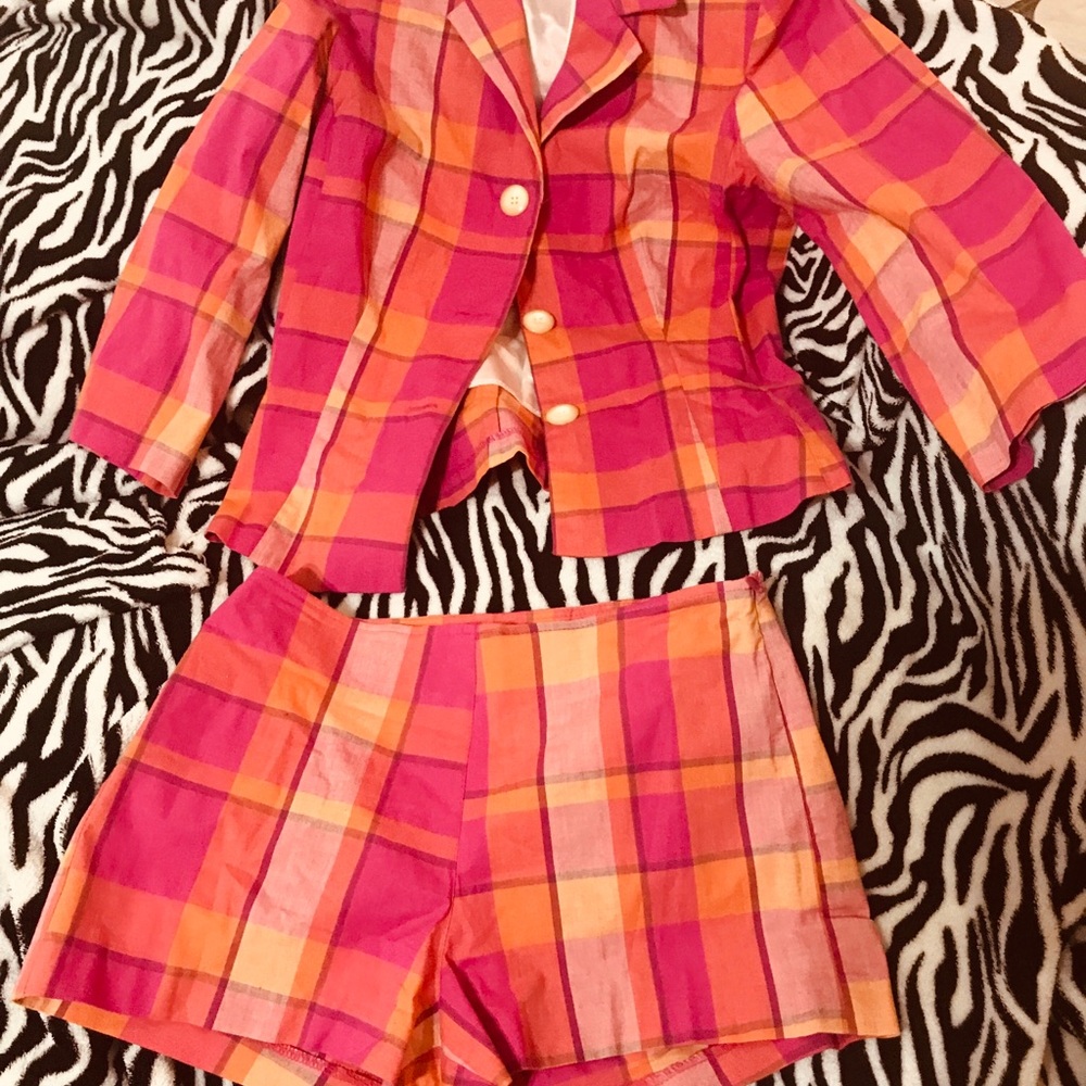 XOXO jacket and shorts set